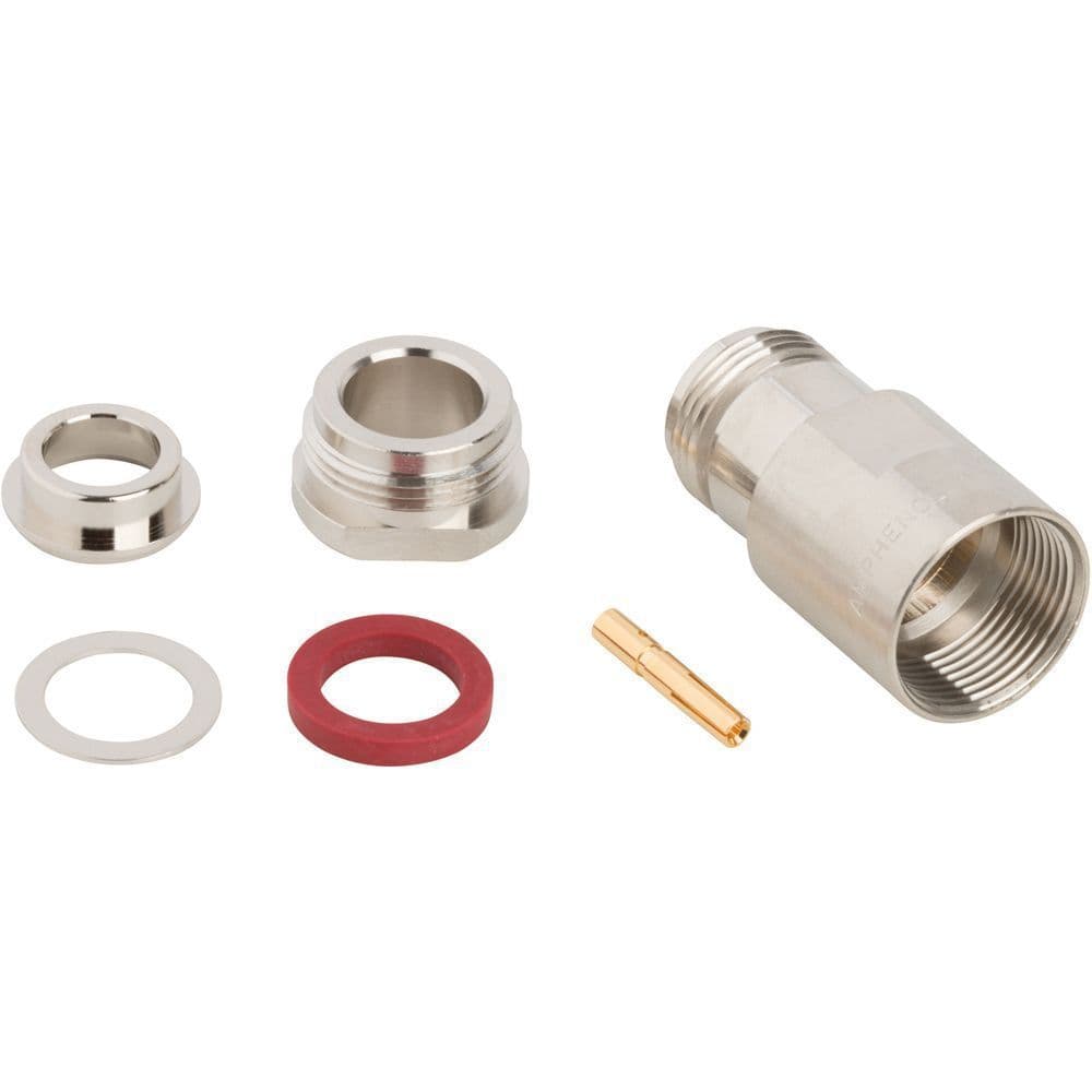 Conector Coaxial Tipo N Hembra para cable RG-8 Amphenol 82-63RFX