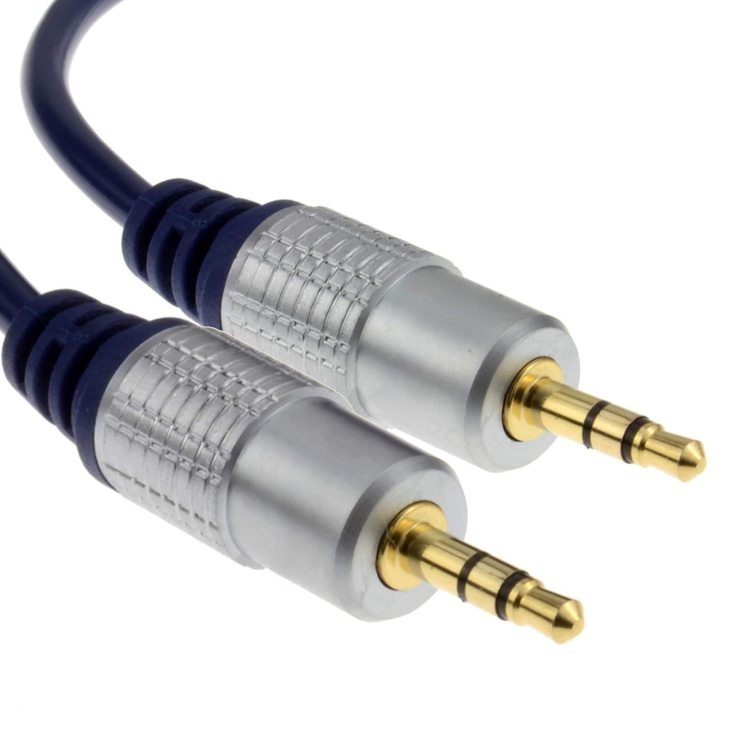 Cable de Audio 1X1 Macho 3.5mm estéreo Dorado de 15 mts de Lujo CA1X1D-15