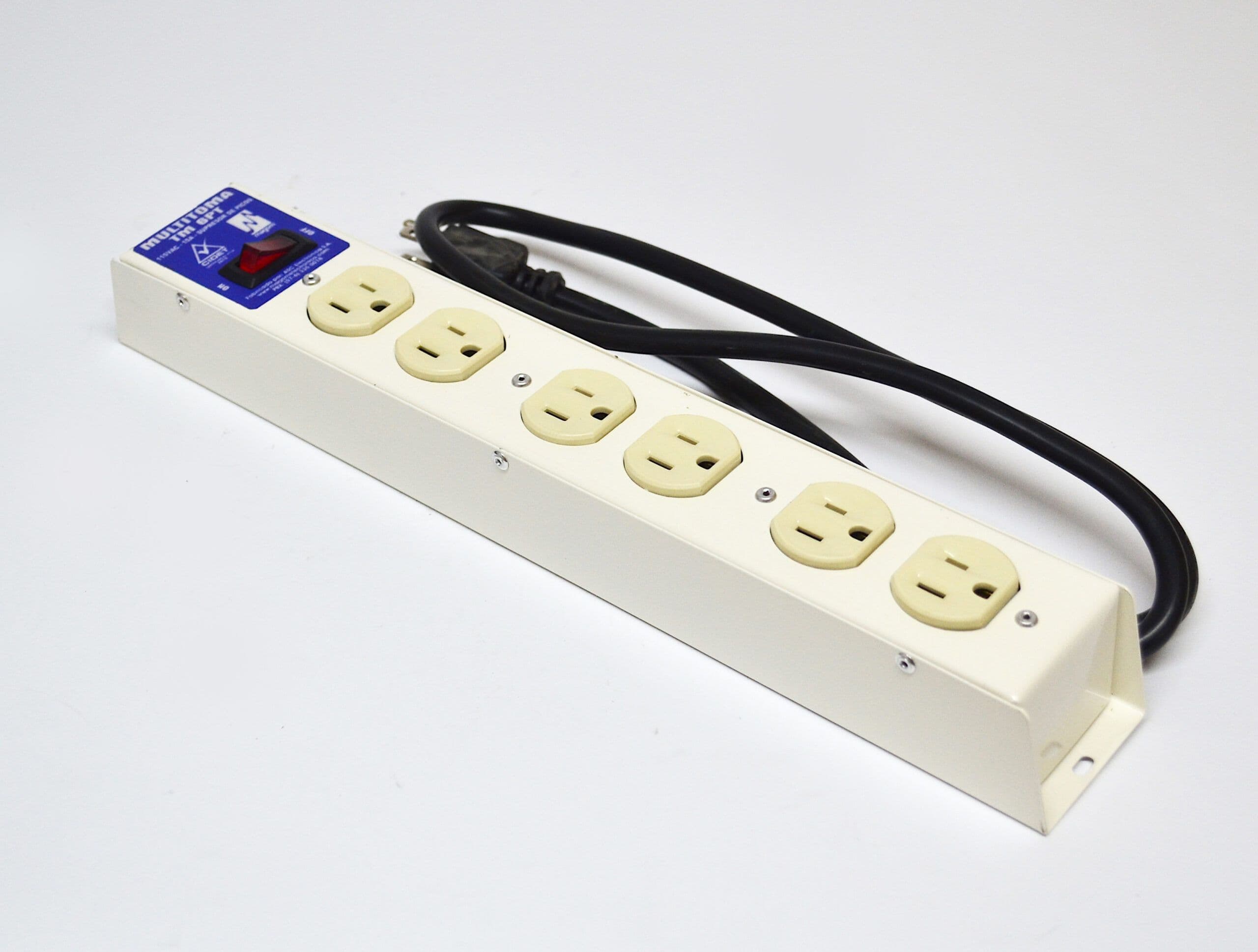 Multitoma Metálico de 6 puestos TM6P