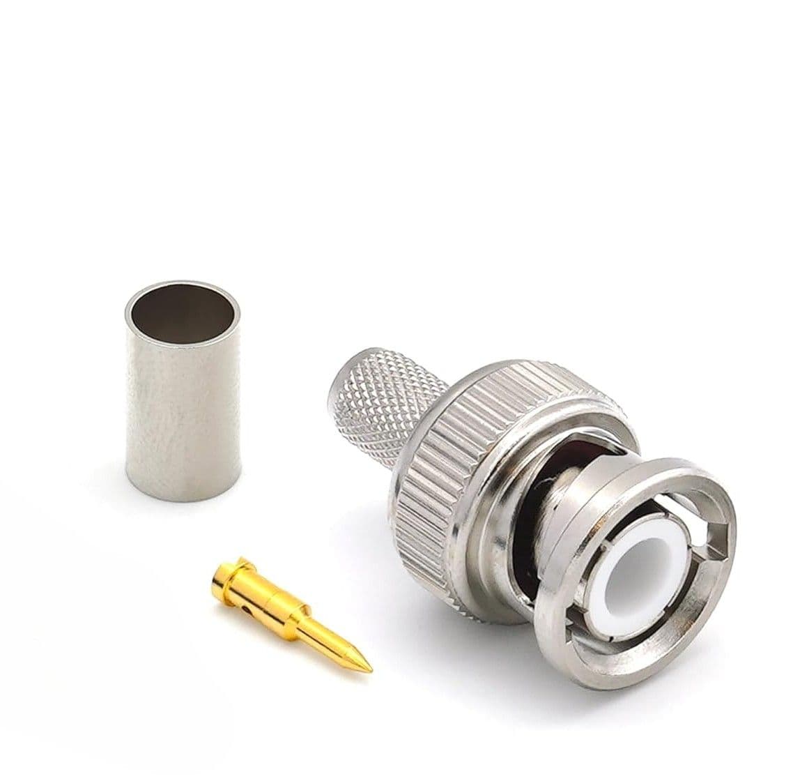 Conector Bnc Para Ponchar Macho Para Cable Rg6 Amphenol CN393A