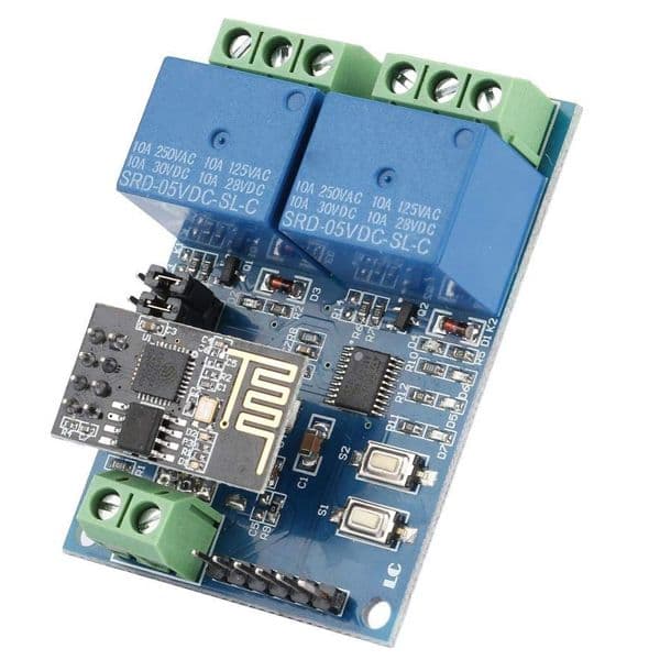 CIRF2WIFI Control WiFi De 2 salidas por Relé