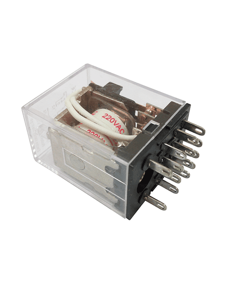 Relé De 14 Pines De 4 Contactos, Bobina 220Vac 3A R220AC14