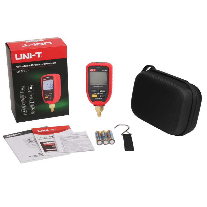 Manómetro Inalámbrico con Pinza de Temperatura Uni-Trend UT336PKIT Manómetro Inalámbrico con Pinza de Temperatura Uni-Trend UT336PKIT