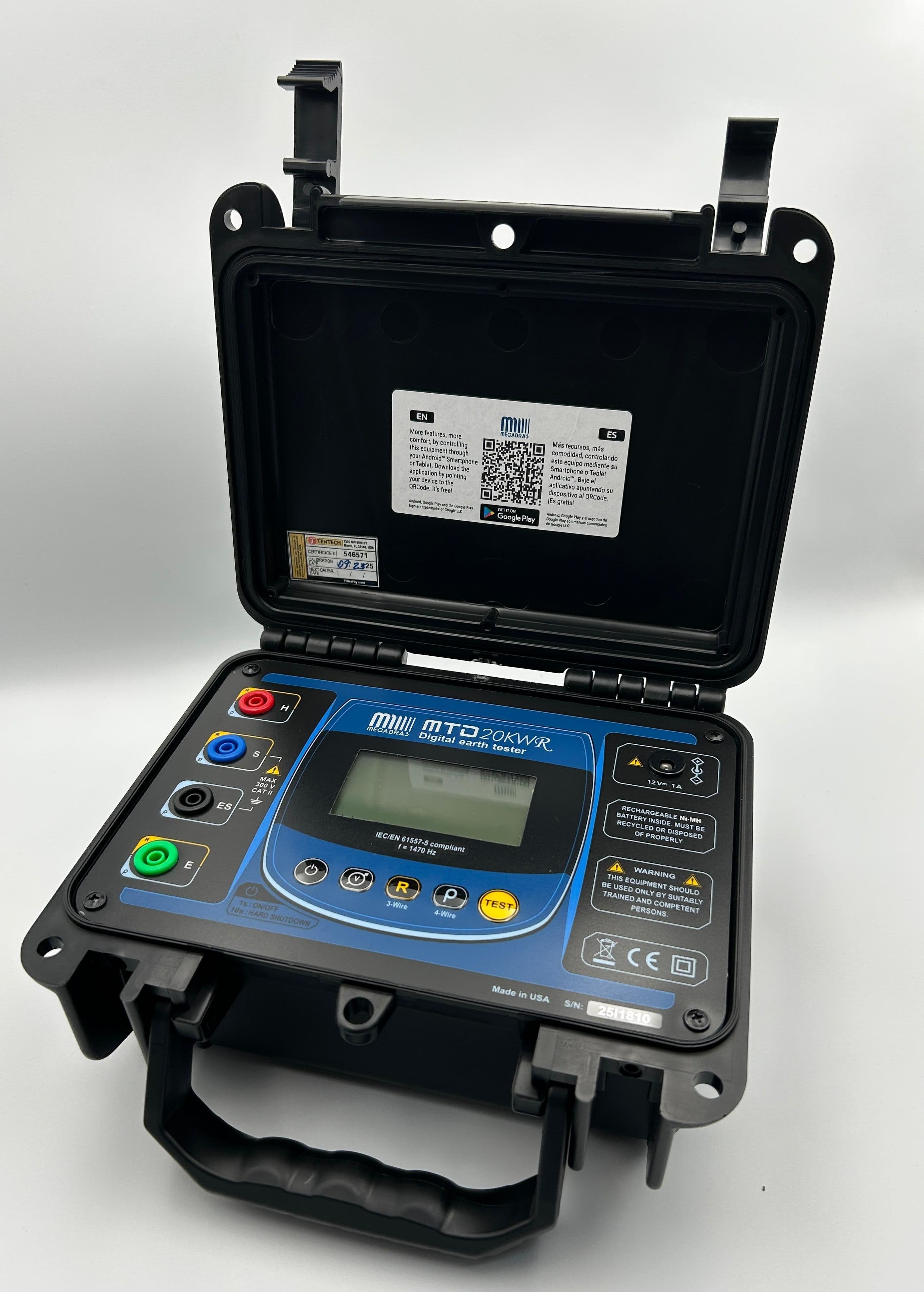 Telurómetro Digital Megabras MTD20KWR Telurómetro Digital Megabras MTD20KWR