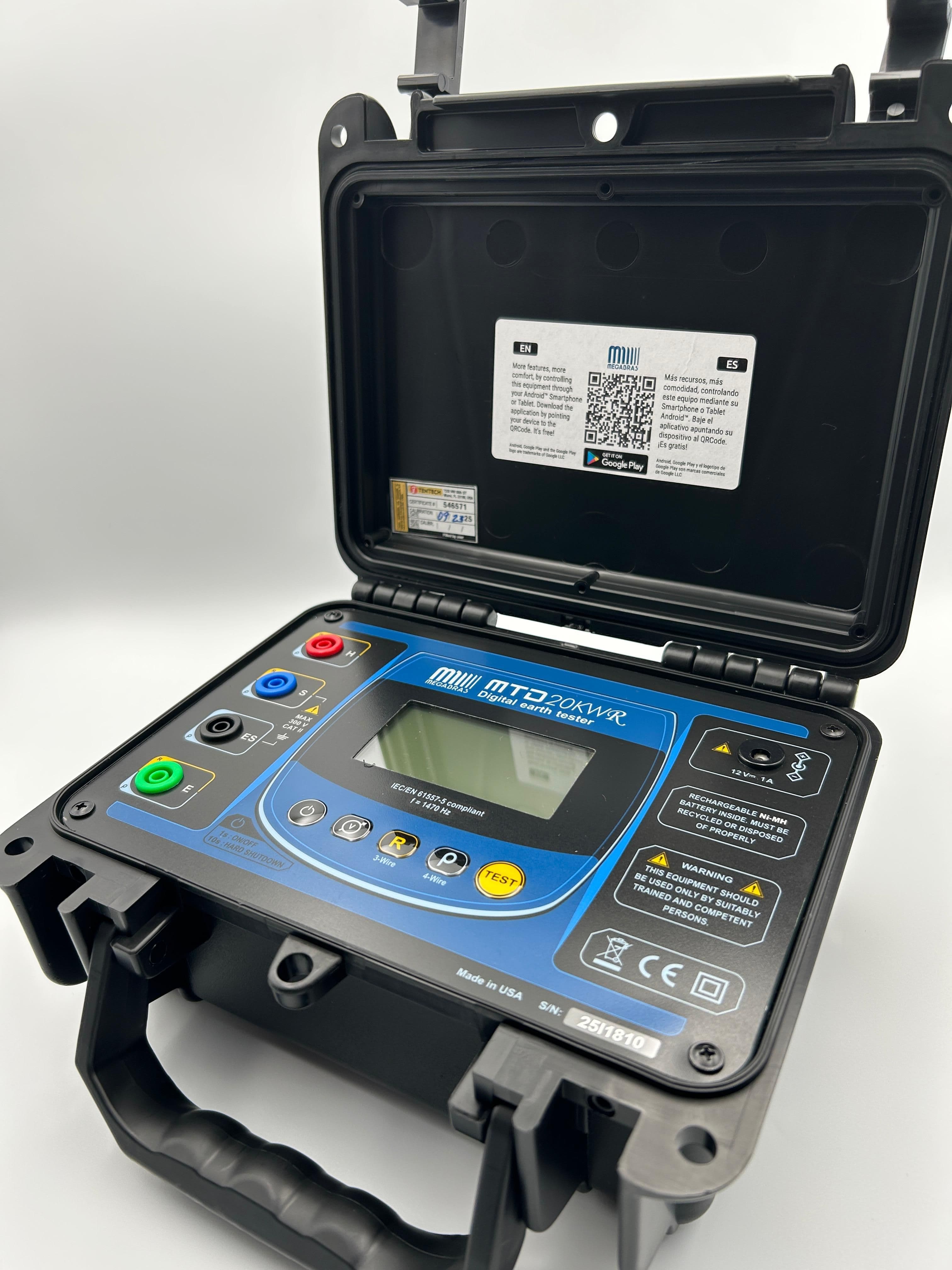 Telurómetro Digital Megabras MTD20KWR Telurómetro Digital Megabras MTD20KWR